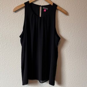 Vince Camuto Women's Classic Black Sleeveless Blouse